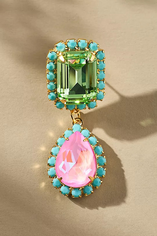 The Pink Reef Jewel Neons Drop Earrings | Anthropologie (US)