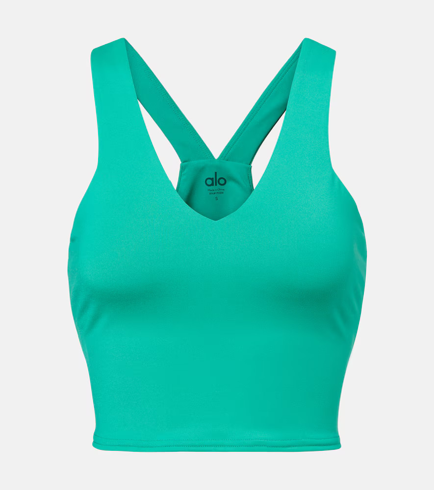 Alo Yoga Airbrush Real sports bra tank top | Mytheresa (US/CA)