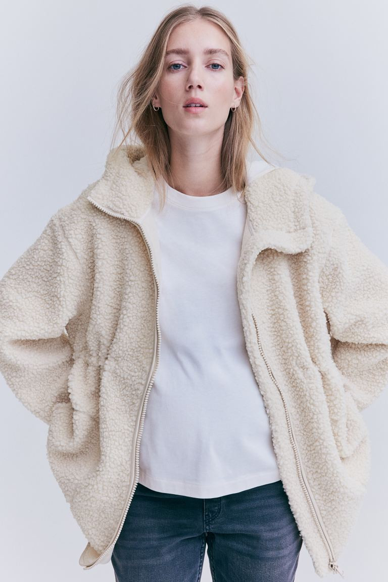 MAMA Hooded Teddy Bear Jacket | H&M (US + CA)