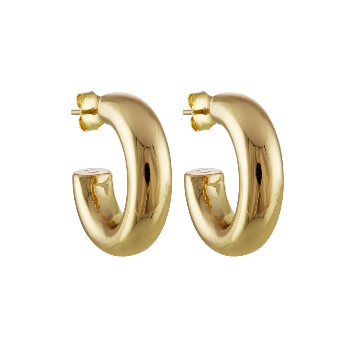 .75" Perfect Hoops in Gold | Machete