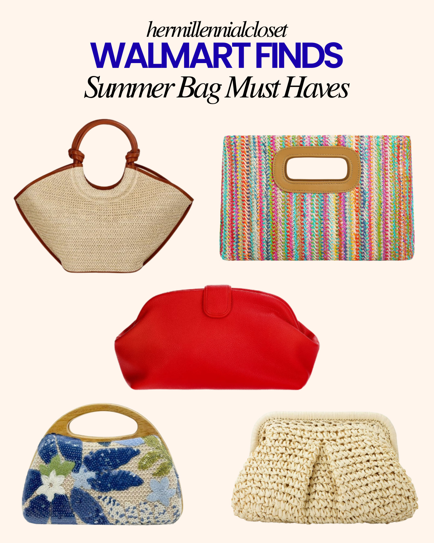 On the search for the perfect summer bag at Walmart's! Do you have one Sis? 

 #LTKootd #LTKSeasonal #LTKSaleAlert