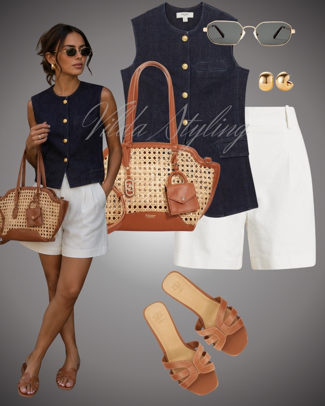 Sophisticated Summer Chic
Elevating the classic denim-and-shorts combination with a tailored waistcoat and structured accessories. #workfromhome #casualchic #effortlessstyle #ltkeurope

#LTKsummer #LTKworkwear #LTKstyletip