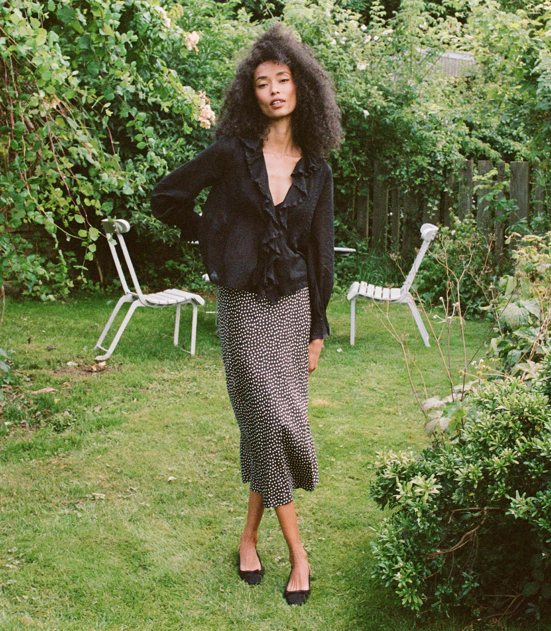 Elowena Skirt - Camille Dot | DÔEN | DOEN