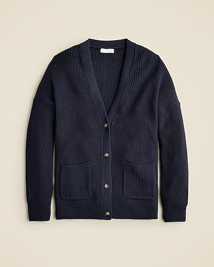 V-neck cotton-blend cardigan sweater | J. Crew US
