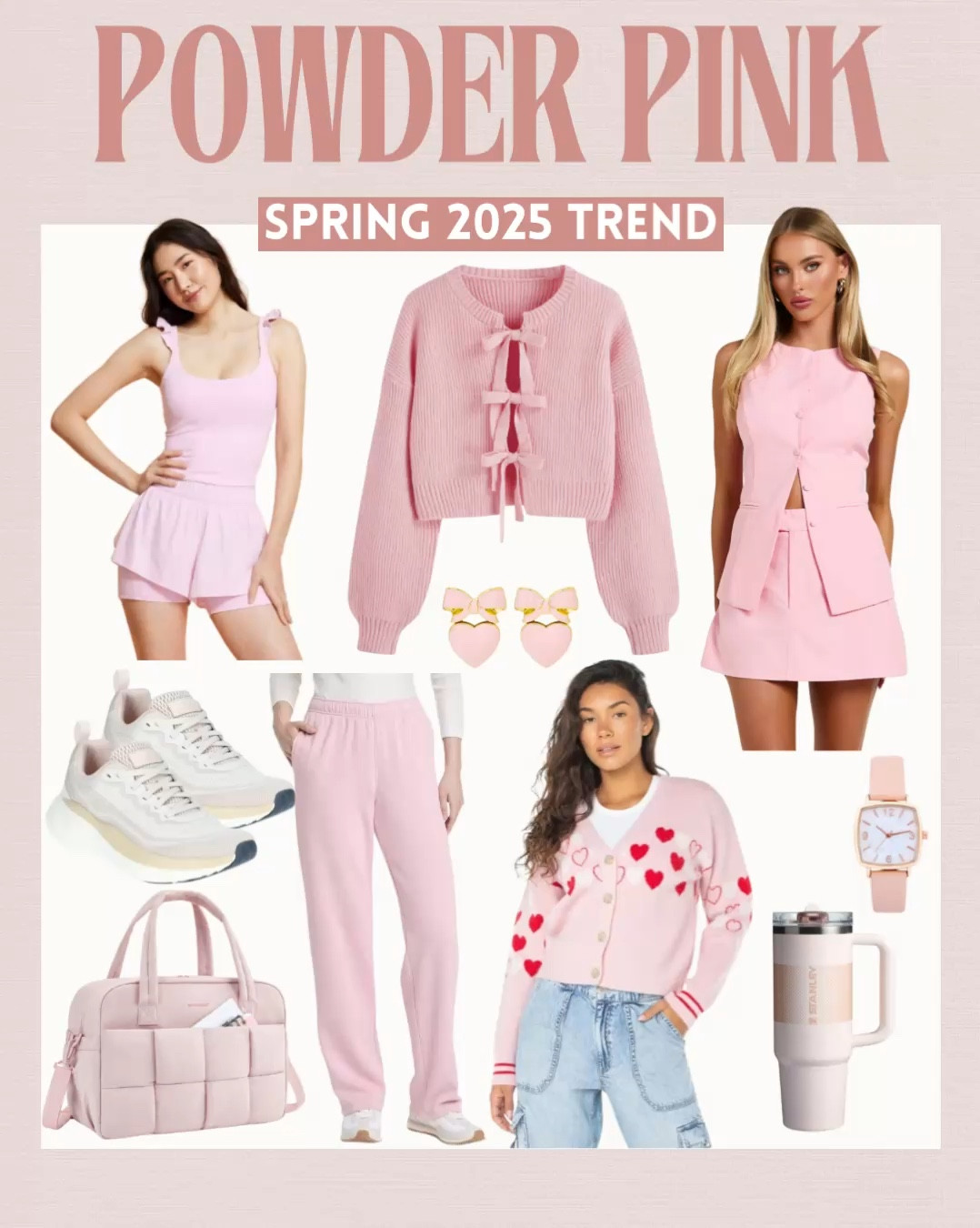 Powder pink is trending for spring 2025 💖🌸🎀

#LTKFindsUnder50 #LTKWatchNow #LTKStyleTip