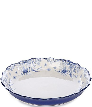 Southern Living Caroline Collection Pie Dish - Blue | Dillard's