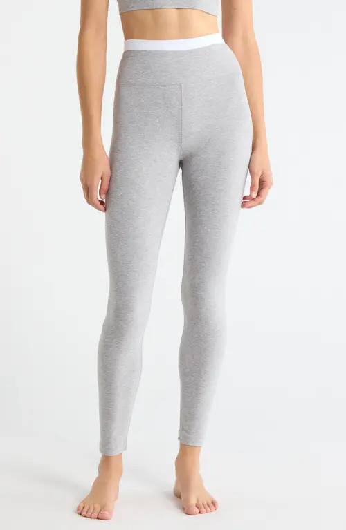 Beyond Yoga Space Dye High Waist Midi Leggings in Silver Mist at Nordstrom, Size Large | Nordstrom