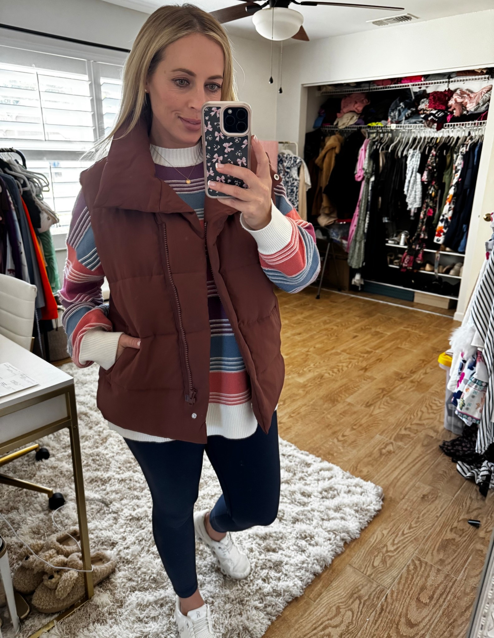 Puffer vest 

#LTKMidsize #LTKdayinmylife #LTKootd