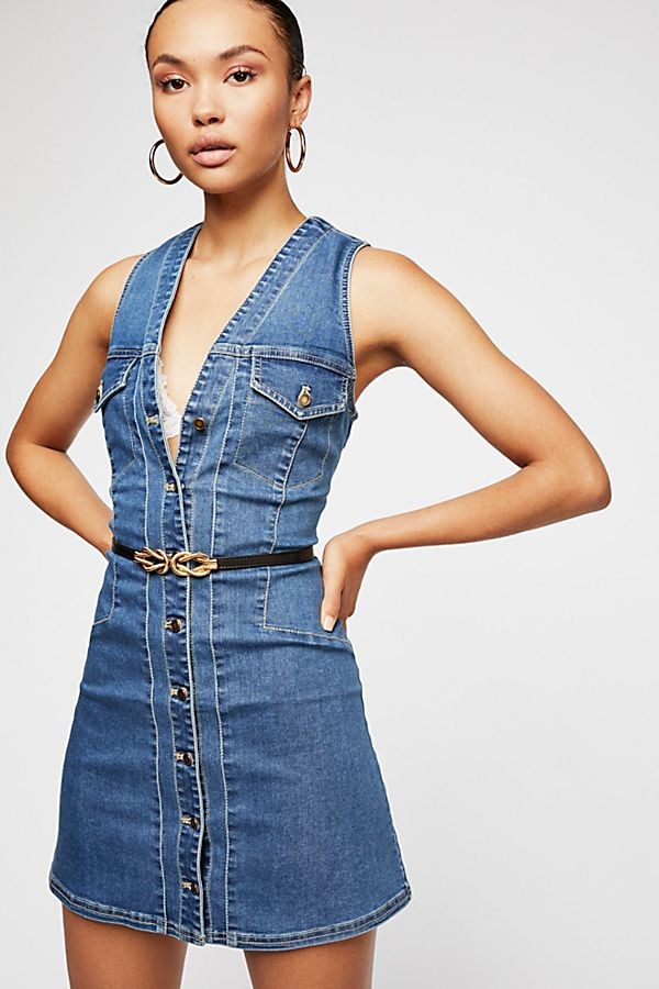 Wandering Star Denim Mini Dress | Free People (Global - UK&FR Excluded)