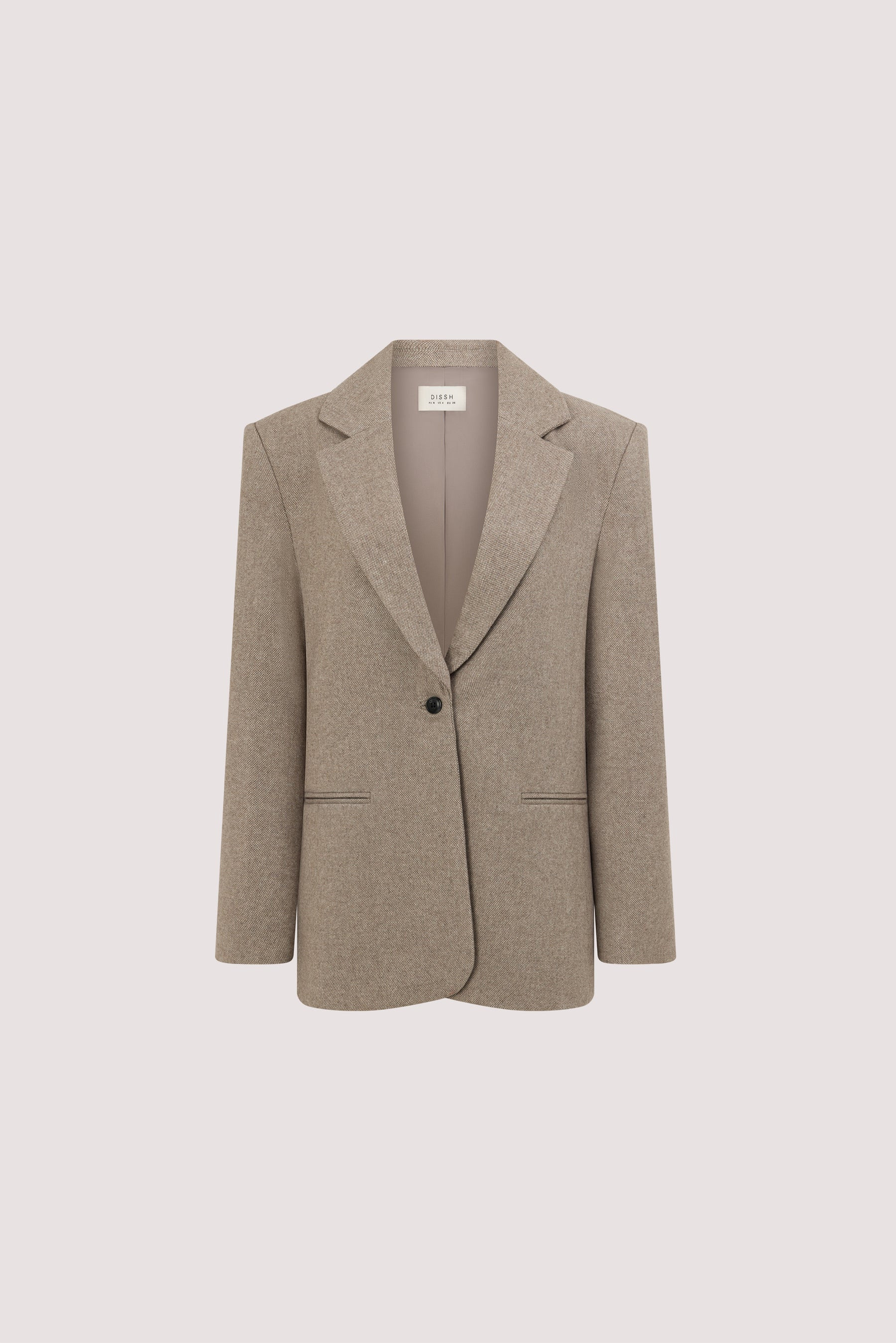 AINSLY OAT TEXTURED BLAZER | DISSH