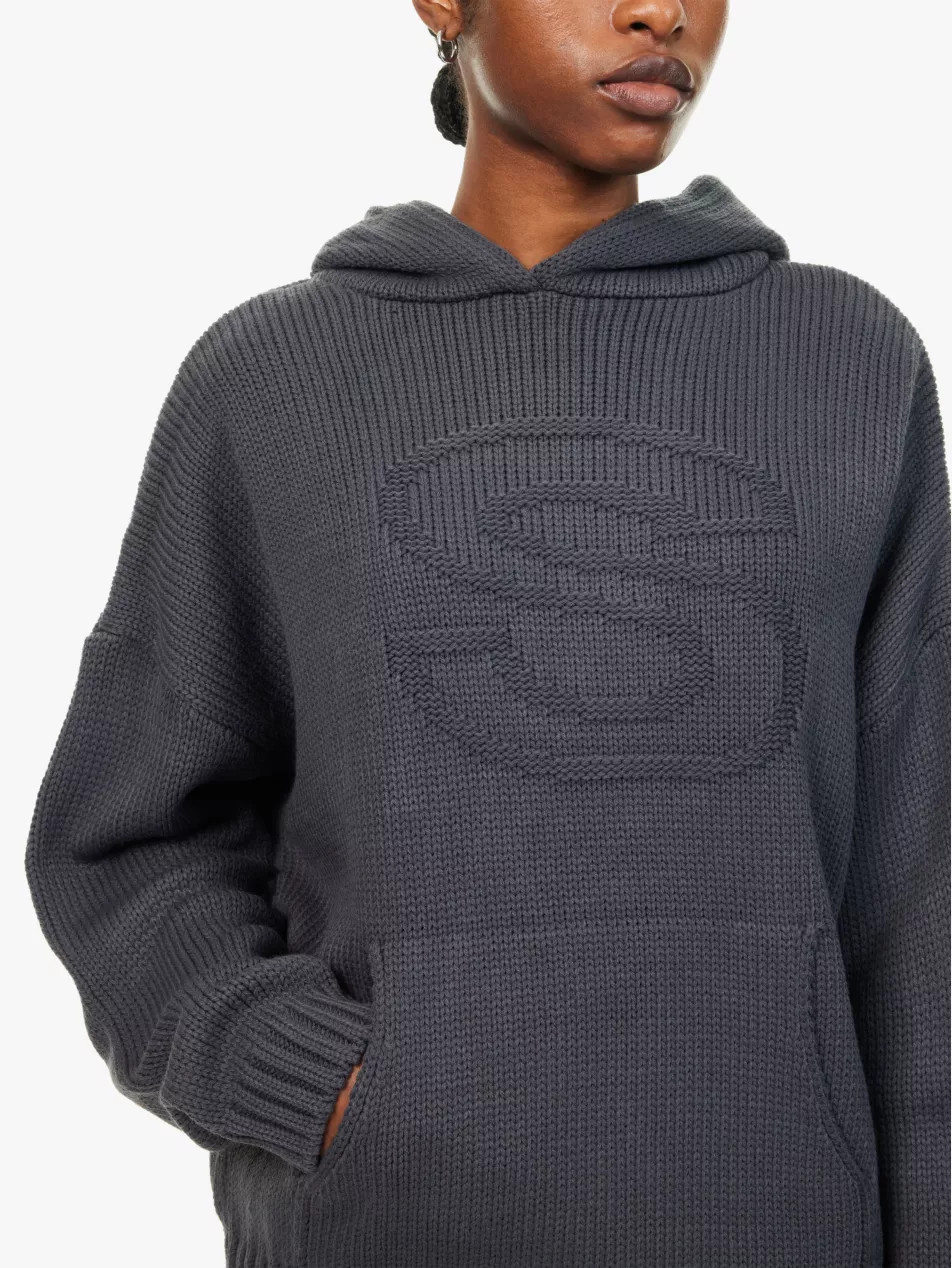 Seekers brand-intarsia knitted hoody | Selfridges