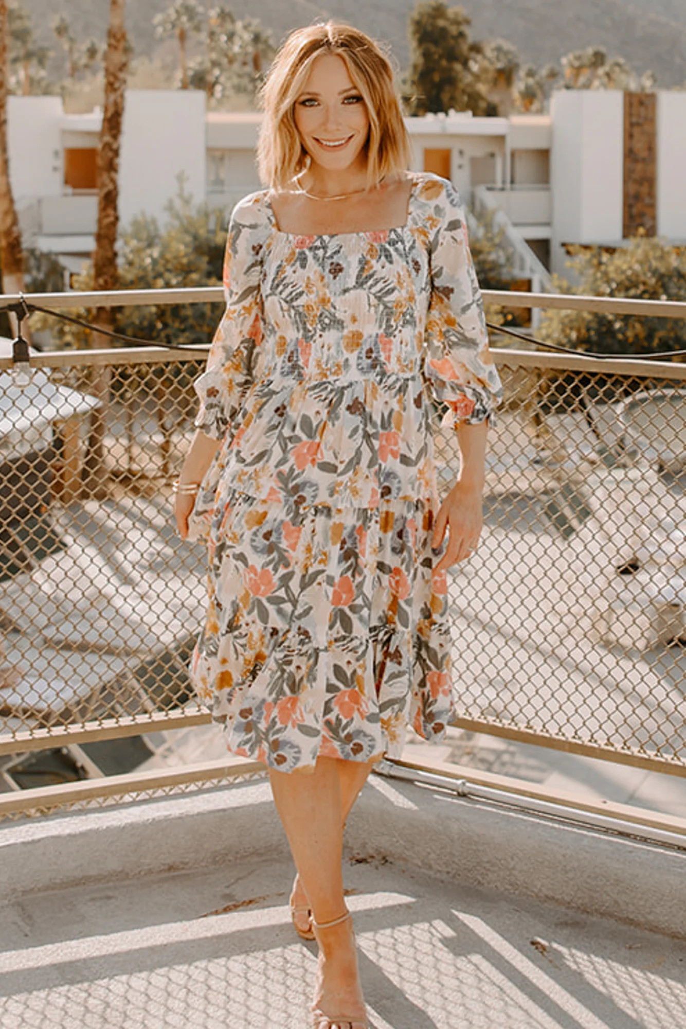 Marta Smocked Midi Dress | Baltic Born