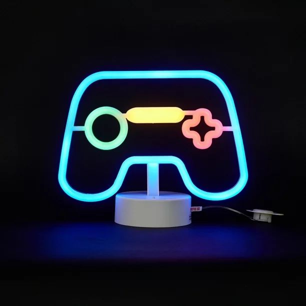Your Zone Neon Table Lamps, Gaming Controller | Walmart (US)