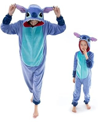 Stitch Cosplay Costumes Cartoon Sleepsuit Teens Lounge Wear Unisex Adult Onesie Pajamas | Amazon (US)