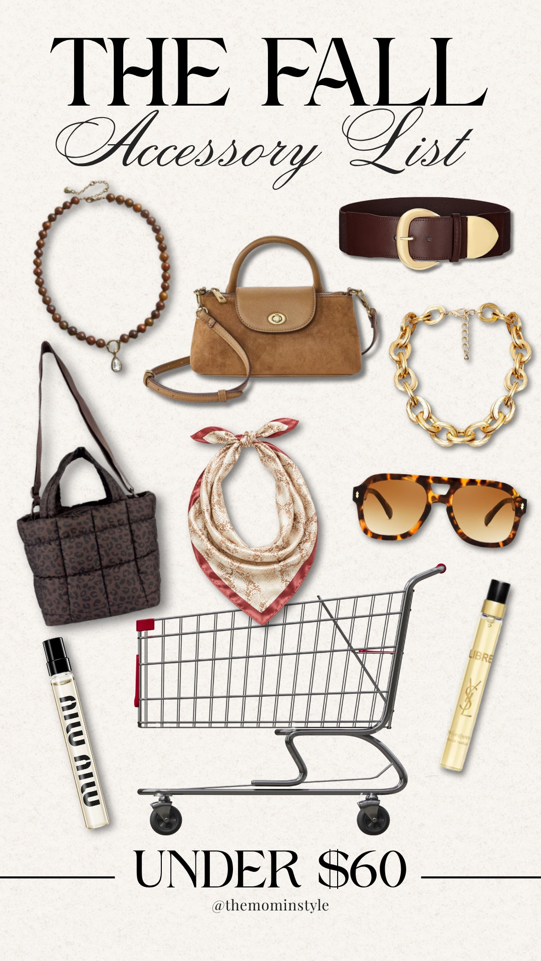 Fall accessories under $60 that make even the simplest outfit more interesting. From rich brown bags and belts to scarves, jewelry, sunglasses, and fragrance, these are such good little additions for the season without a big splurge.

fall accessories, accessories under $60, affordable accessories, fall handbags, fall jewelry, fall scarves, women’s sunglasses, fall fragrance, brown accessories, women over 40 fashion, TheMomInStyle

#LTKootd #LTKSeasonal #LTKOver40