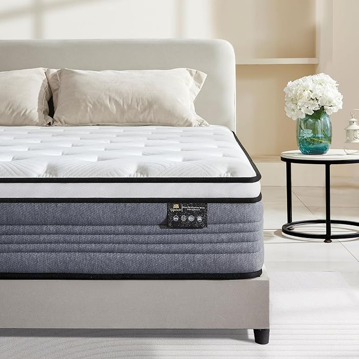 Full Mattress, 12 Inch Full Size Mattresses, 12 Inch Hybrid Pocketed Coil Mattress in a Box with ... | Amazon (US)
