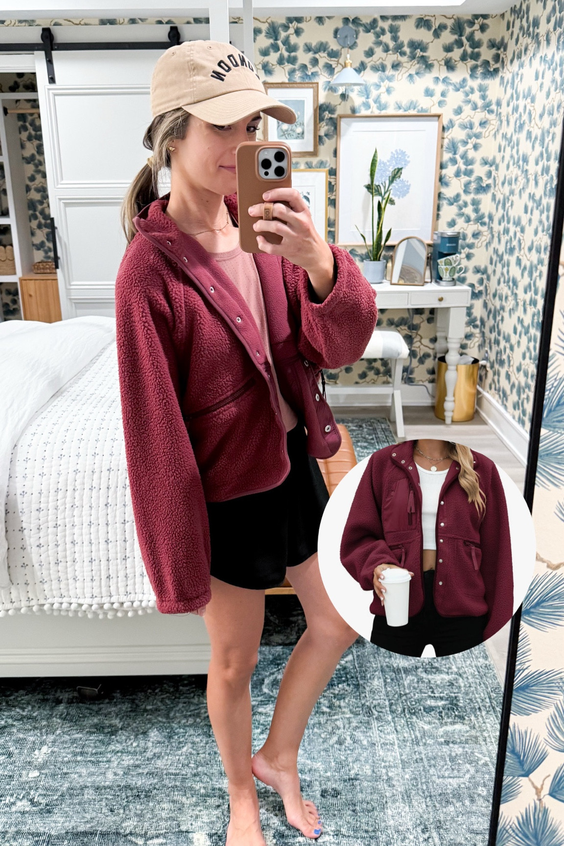 Today’s fleece and a fab look for less that’s 1/3rd of the price and comes in so many colors! 

Wearing an XS from Free People in burgundy.



#LTKSeasonal #LTKActive #LTKFindsUnder50