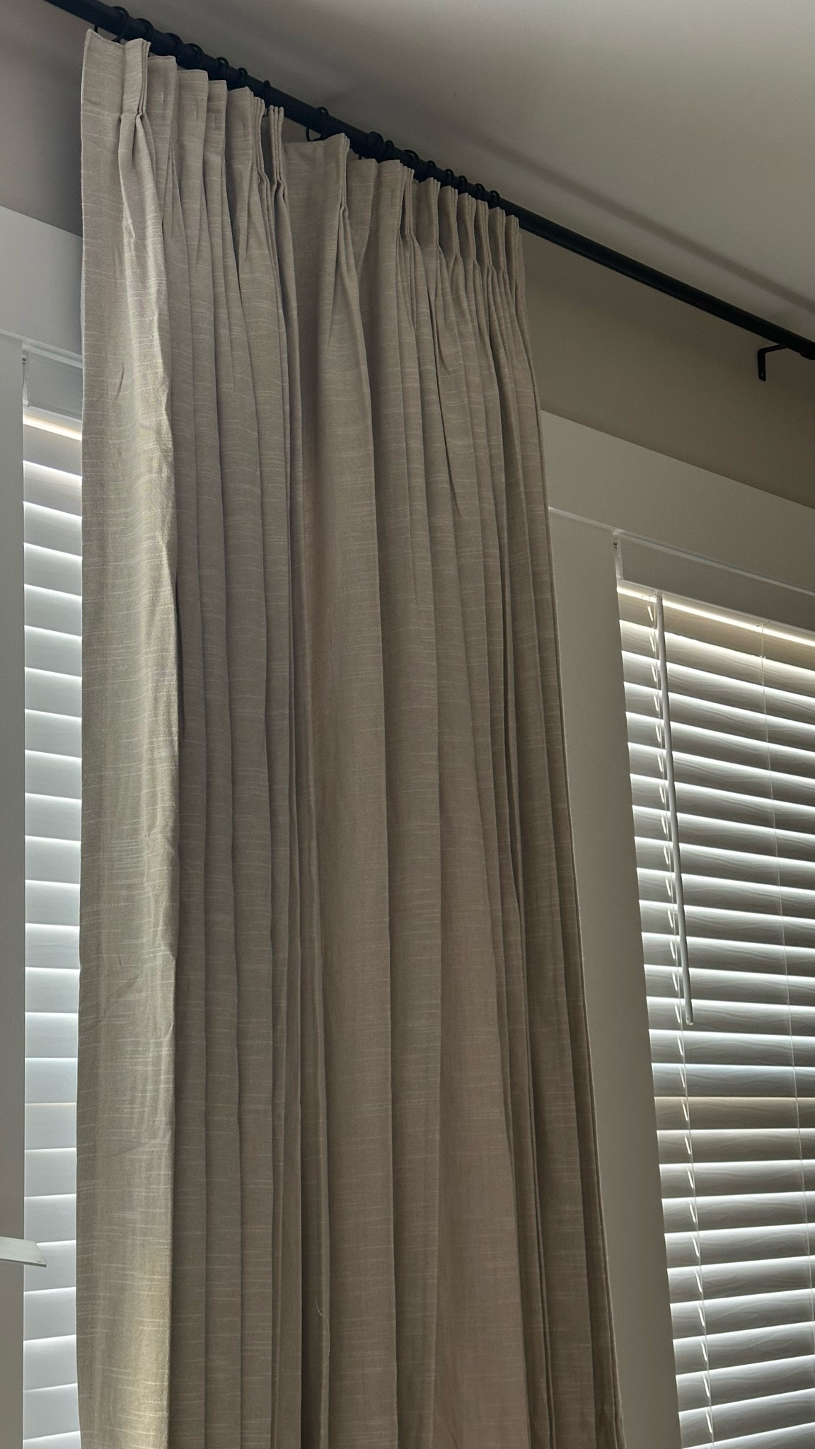 Curtains I had up before the brown ones in my bedroom 
Details: 
Color: Oatmeal
Triple Pleat
Privacy Lining, Memory Shaped

#LTKHome