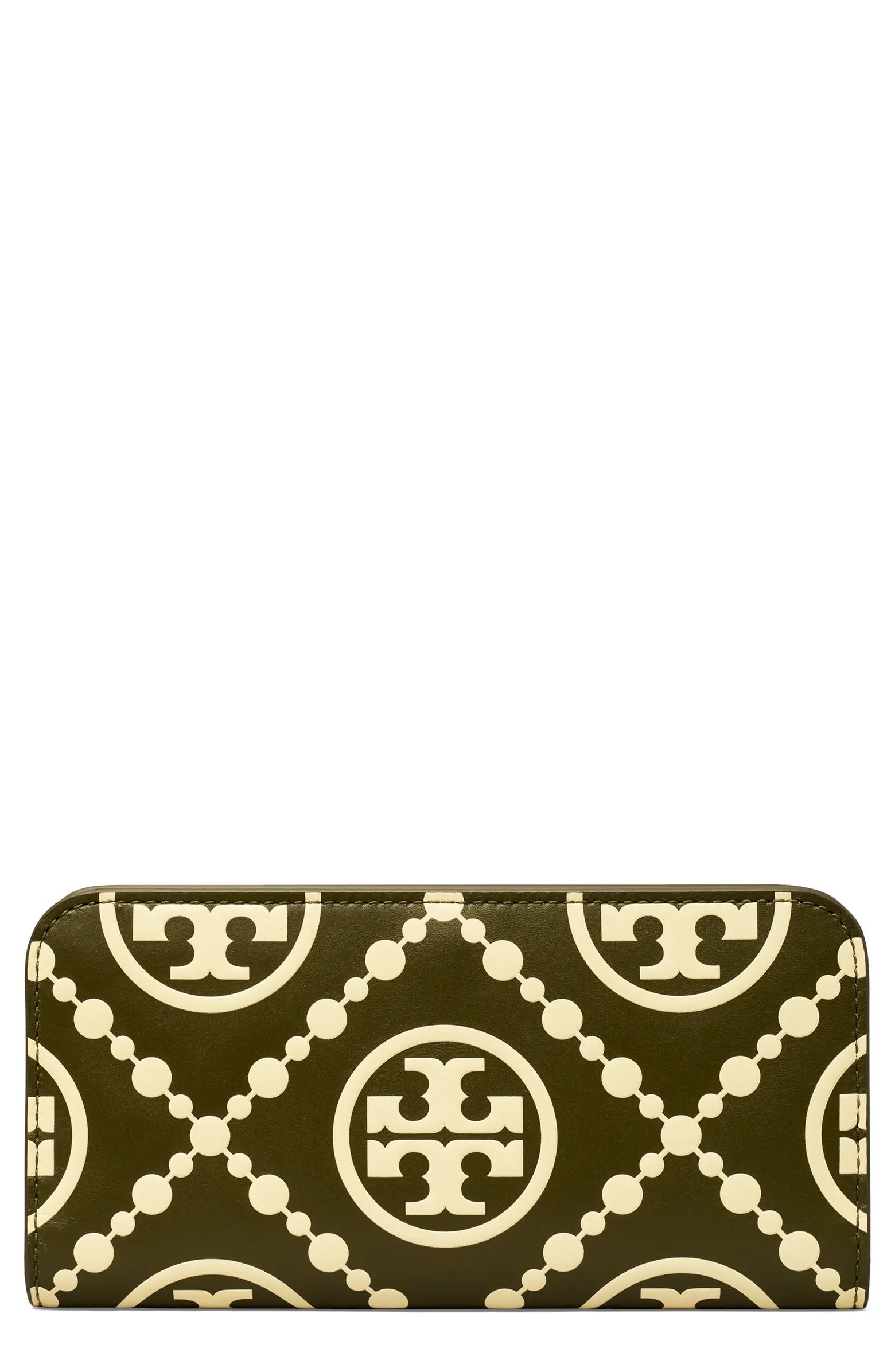 T Monogram Leather Slim Zip Wallet | Nordstrom