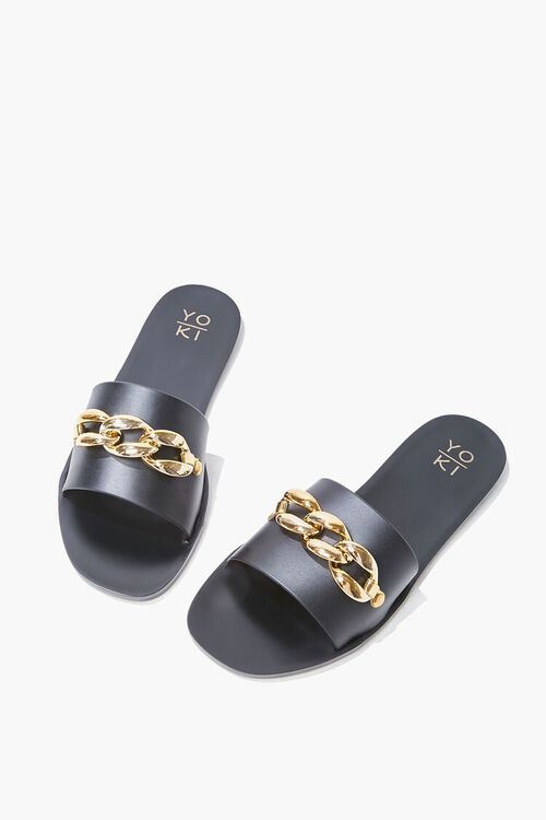 Chain-Strap Slip-On Sandals | Forever 21 (US)