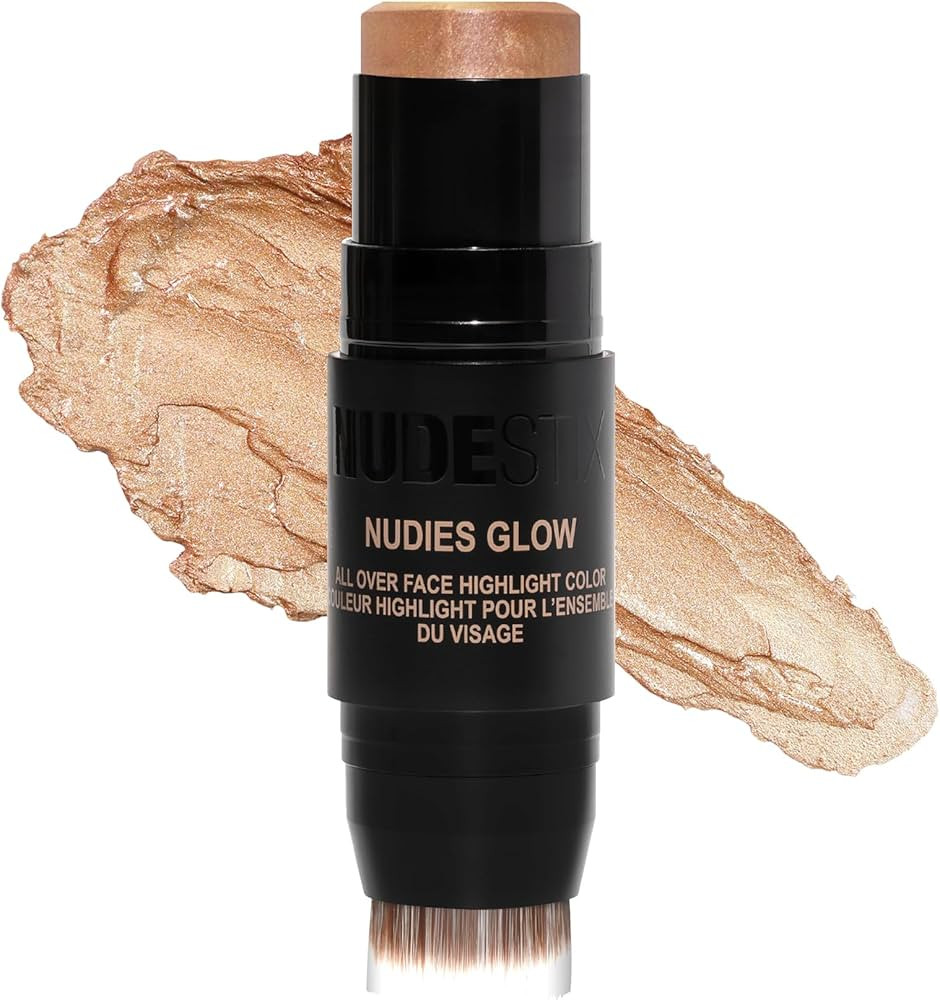 Nudestix Nudies Glow Cream Highlighter Bronze + Glow 3-in-1 All Over Face Colour for Eyes, Cheeks... | Amazon (US)