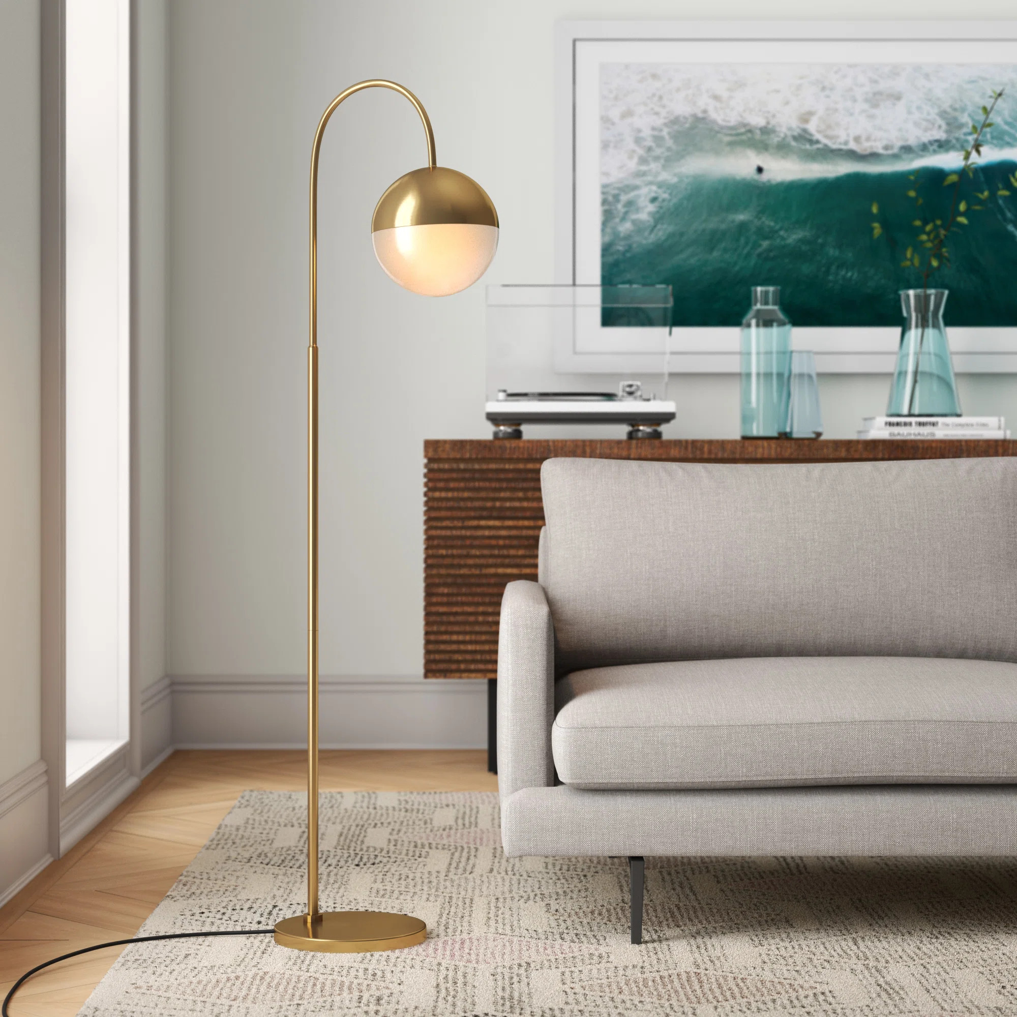 George Oliver Dashley 56" Arched Floor Lamp & Reviews - Wayfair Canada | Wayfair North America