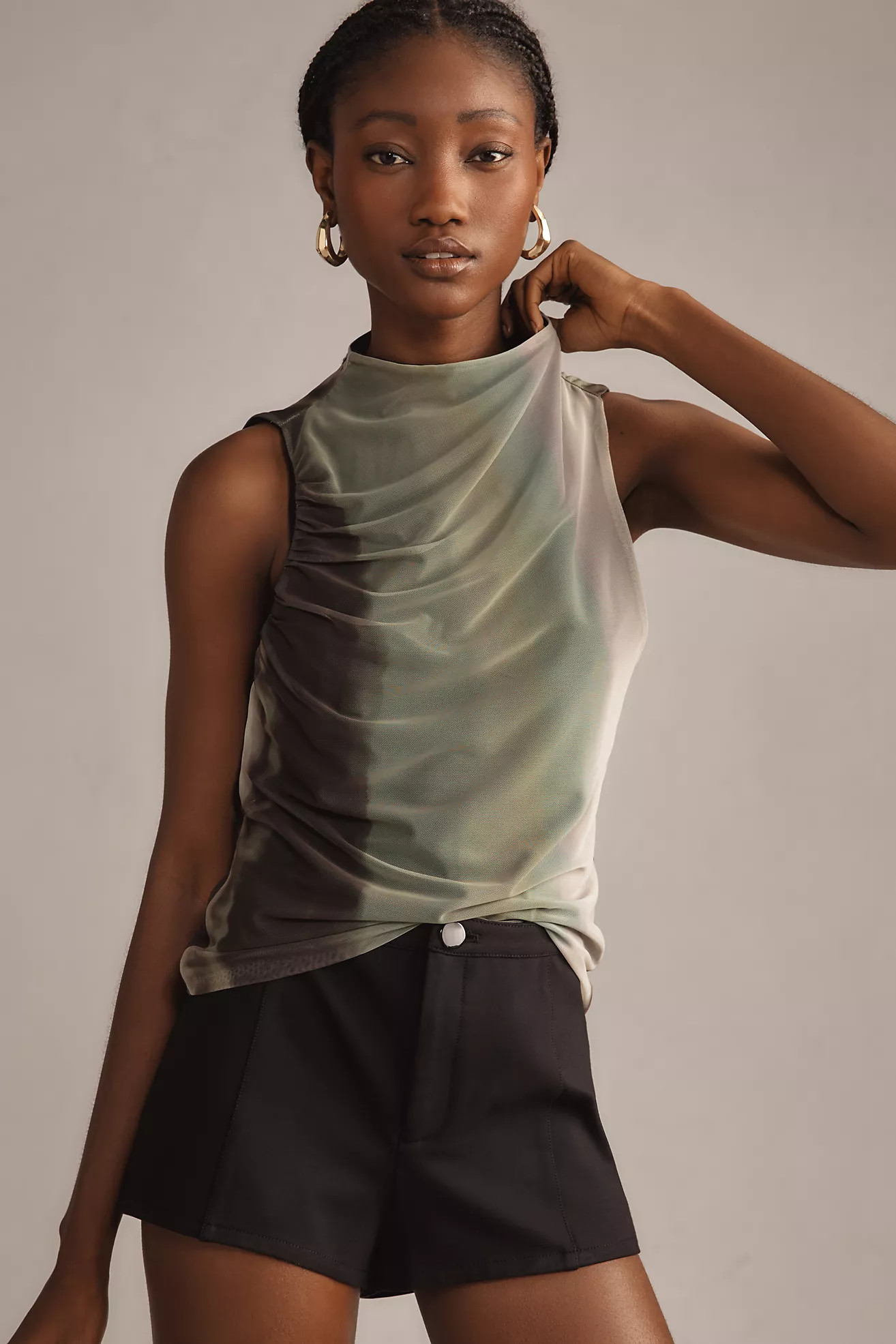Maeve Draped Shell Tank | Anthropologie (US)