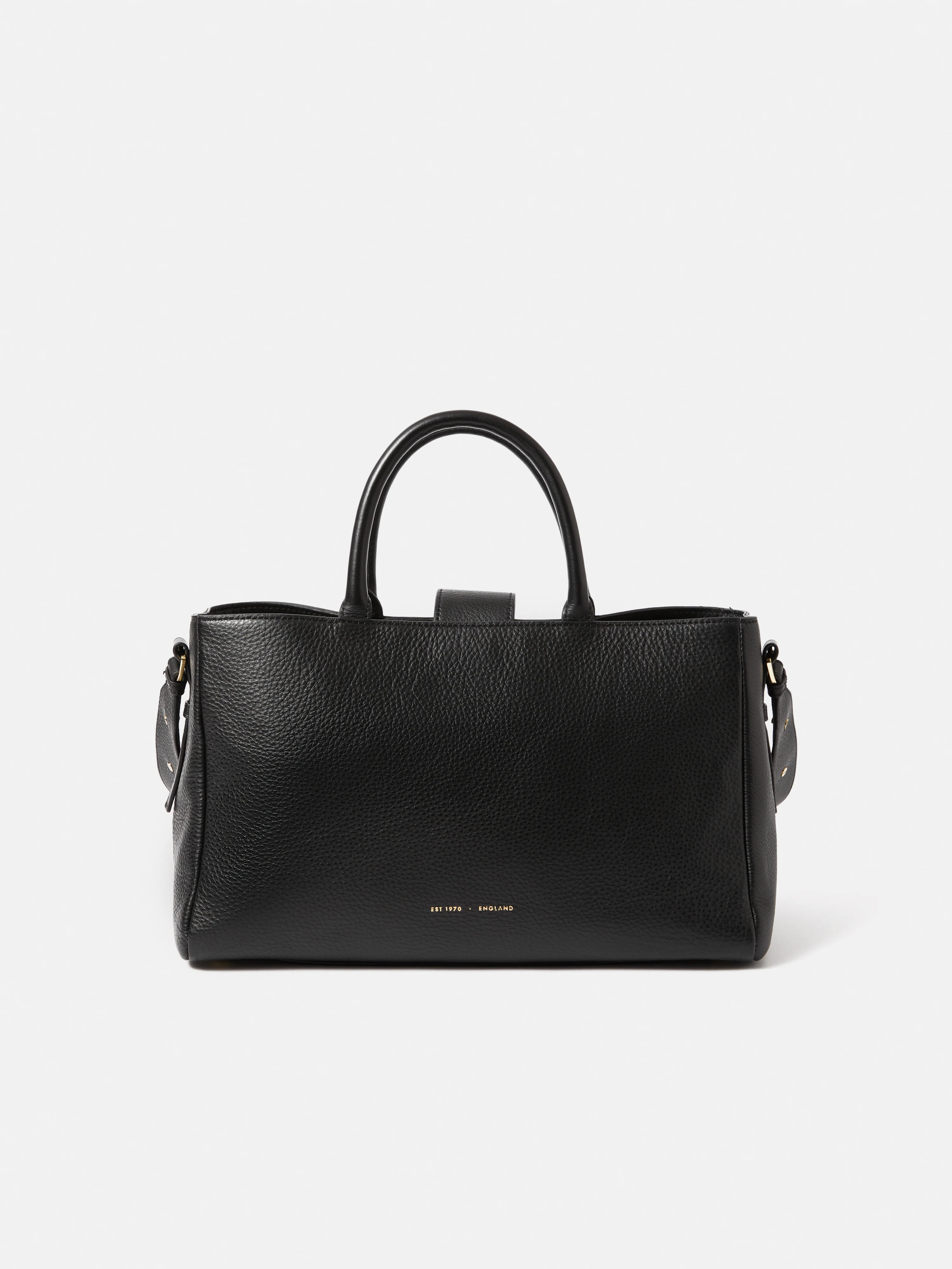 Adela Pebble Leather Tote | Black | Jigsaw (UK)