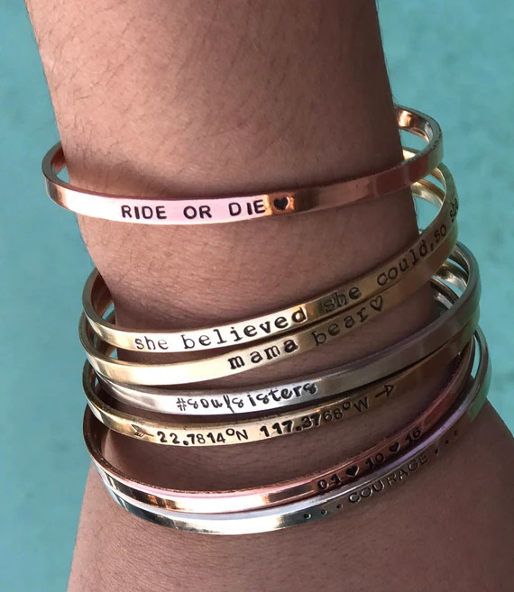 Personalized Dainty Bracelet Jewelry Best Friend Gift 21st | Etsy | Etsy (US)