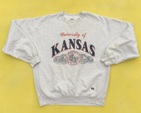 90s Vintage Kansas Sweatshirt  Reverse Weave Sweatshirt  UK - Etsy | Etsy (US)