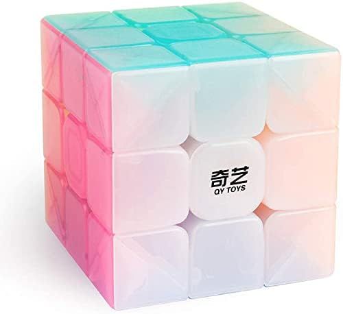 D-FantiX QY Toys Warrior W 3x3 Speed Cube Jelly 3x3x3 Magic Cube Puzzles Transparent Pastel Color | Amazon (US)