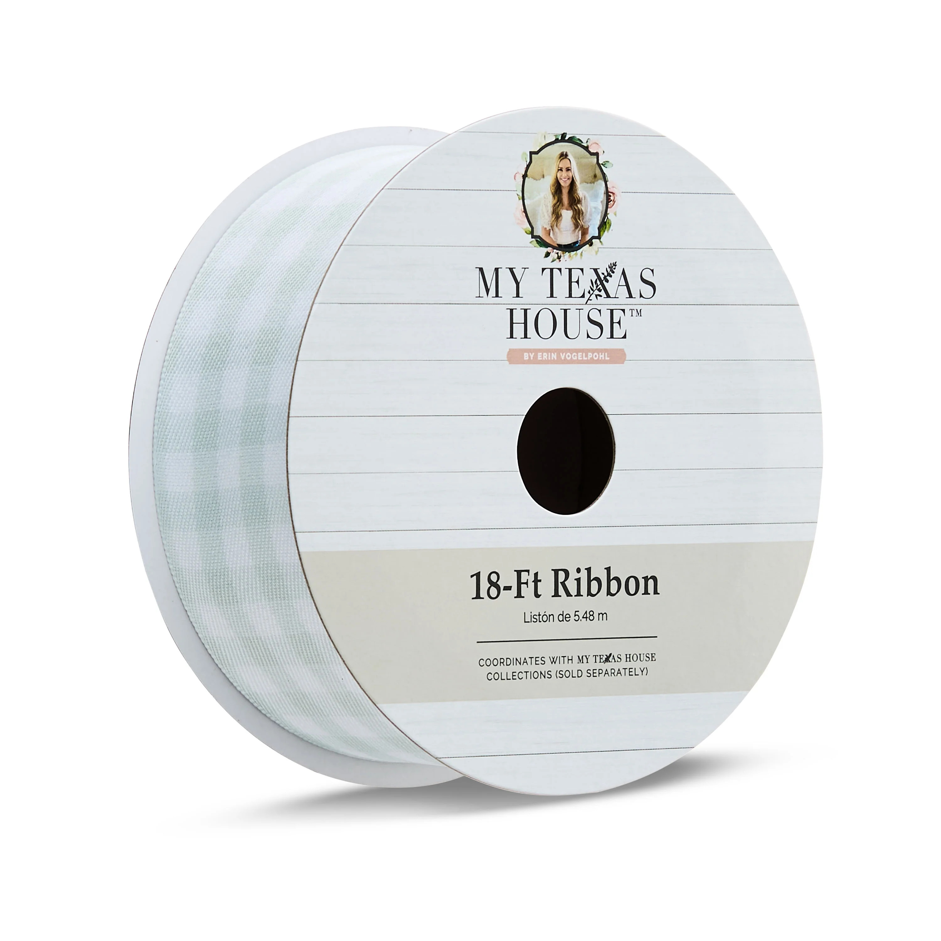 My Texas House Light Blue Check Easter Ribbon, 18 ft - Walmart.com | Walmart (US)