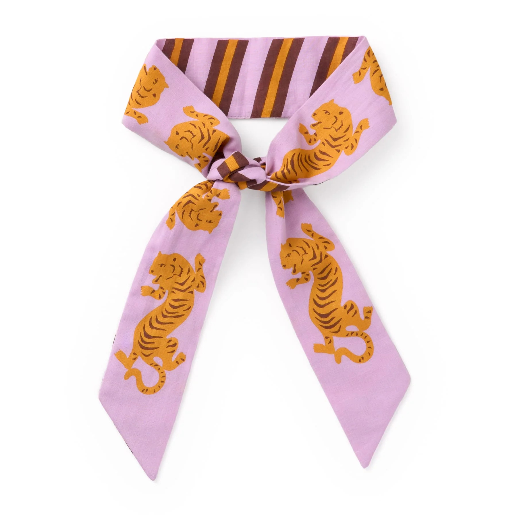 Camile Skinny Scarf Tiger Print | INK+ALLOY
