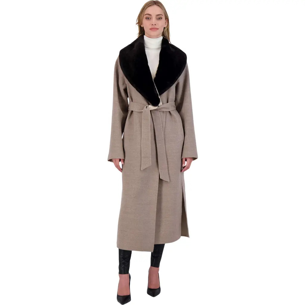 GORSKI Coat Crafted from Loro Piana Wool in Taupe/beige at Nordstrom, Size Small | Nordstrom