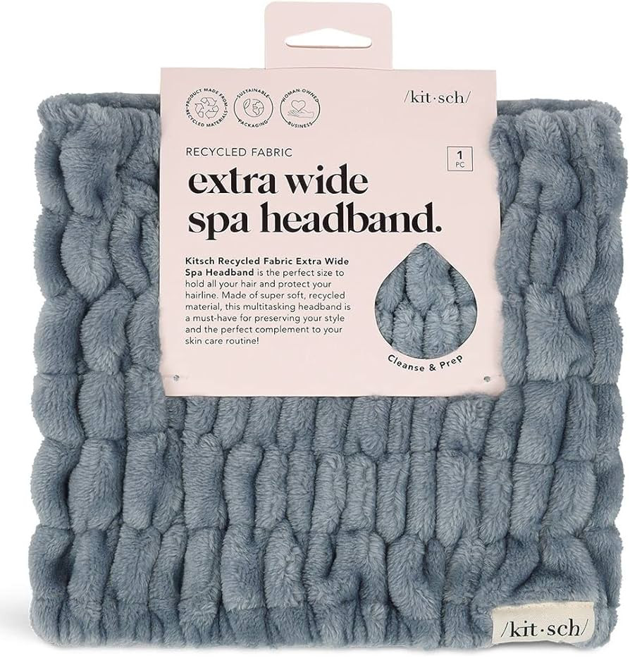 Kitsch Spa Extra Wide Facial Headband for Women - Multipurpose Skincare and Hair Band for Face Wa... | Amazon (US)