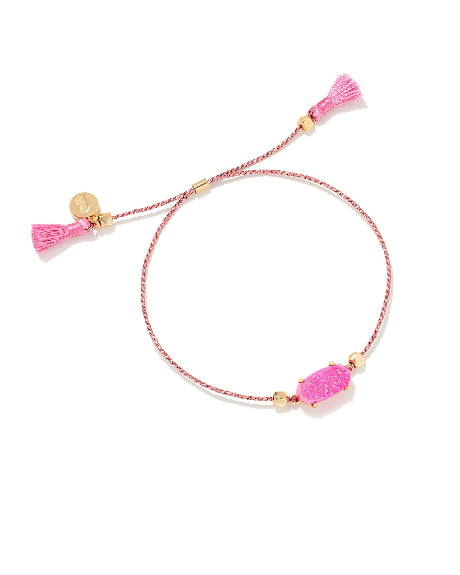 Barbie™ x Kendra Scott Gold Everlyne Friendship Bracelet in Hot Pink Drusy | Kendra Scott | Kendra Scott