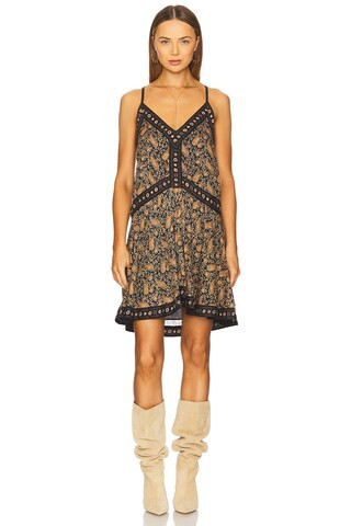 Isabel Marant Etoile Danielle Mini Dress in Black from Revolve.com | Revolve Clothing (Global)