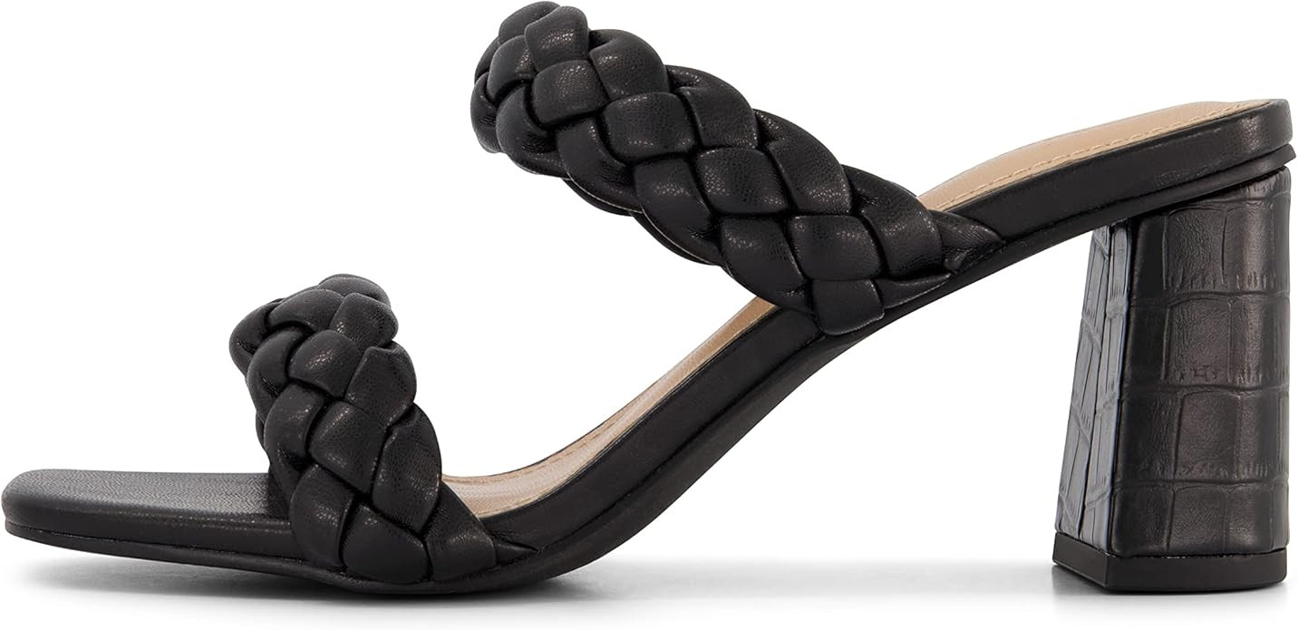 Dunes Women's Iris braided Heel Sandal +Memory Foam Insoles | Amazon (US)