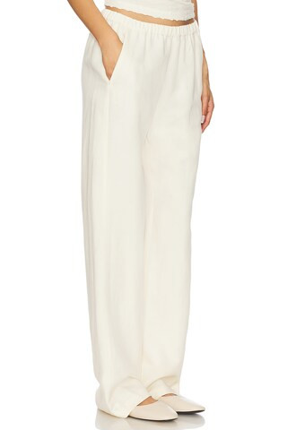 Enza Costa Twill Everywhere Pant in Vanilla from Revolve.com | Revolve Clothing (Global)