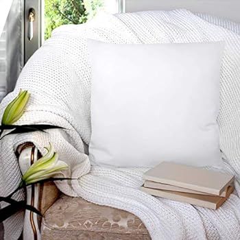 Utopia Bedding Cushion Inner Pads (Pack of 2) - Pillow Inserts 16" x 16" (40 x 40 cm) - Cotton Bl... | Amazon (UK)