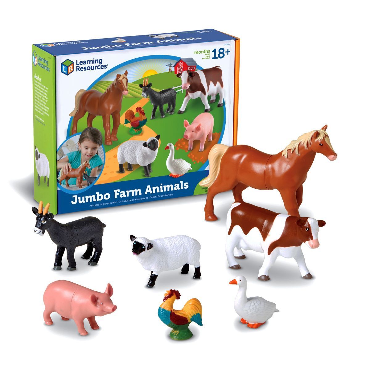 Learning Resources Jumbo Farm Animals | Target