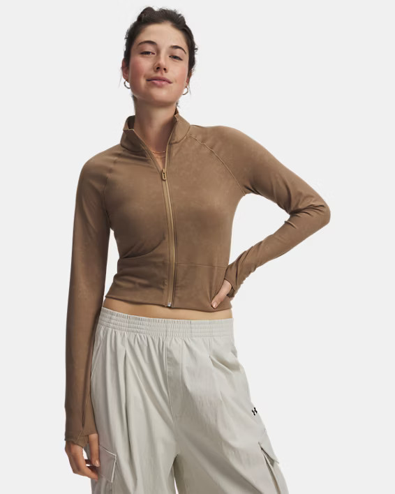 UA Meridian Suede Effect Women's Full Zip | Under Armour | Under Armour (US)