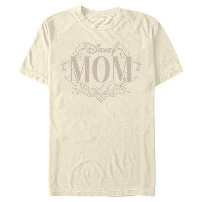 Mens Disney Elegant Mom Social Club T Shirt - Off White - Small | Target