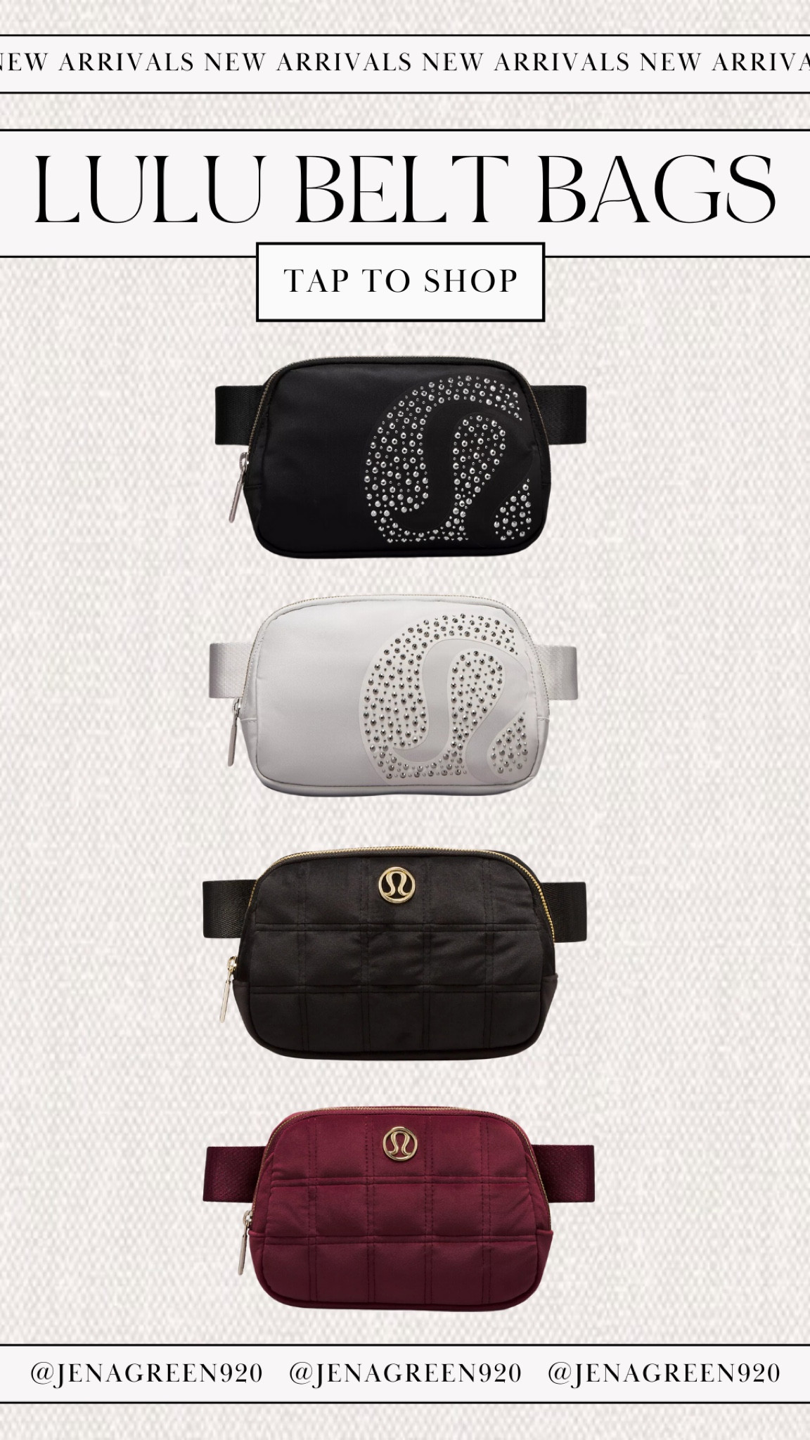 Lululemon Belt Bags | Lulu Belt Bags | Lululemon New Arrivals 

#LTKfindsunder100 #LTKGiftGuide #LTKHoliday