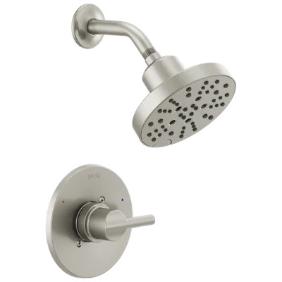 Nicoli Single-Function Shower Faucet Set, Shower Trim Kit with H2Okinetic Shower Head and Valve | Wayfair North America