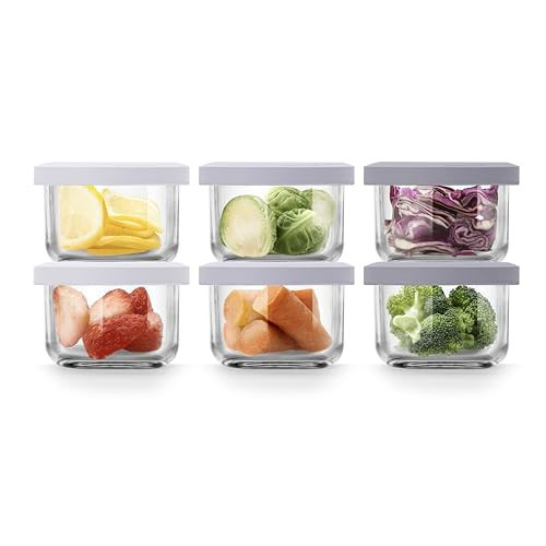 Comotomo 'Smart Vent' Food Container, Gray Set of 6 | Amazon (US)
