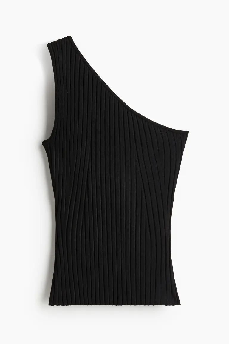 One-shoulder Rib-knit Top | H&M (US + CA)