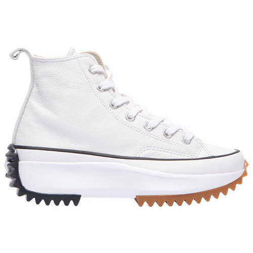 Converse Womens Converse Run Star Hike Platform Foundational Leather - Womens Shoes White/Black/Beige Size 5.5 | Champs Sports