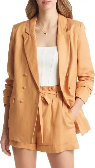 VICI Collection Linen Blend Blazer | Nordstrom | Nordstrom