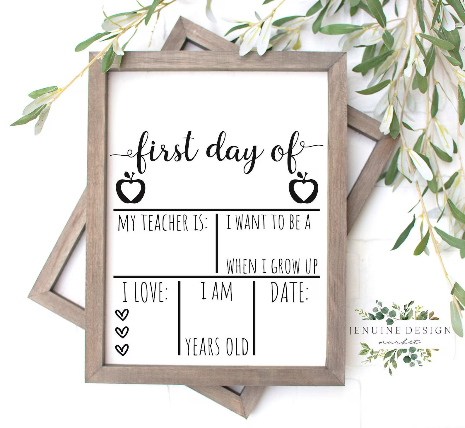 Back To School Printable  First Day Of School Stats Sign  | Etsy | Etsy (US)